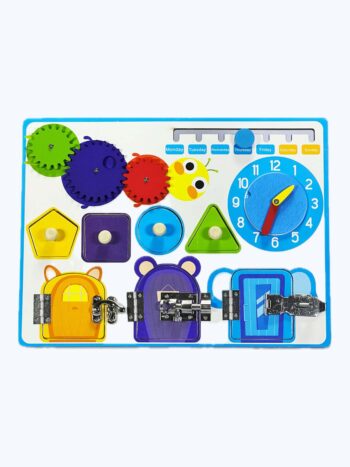 Busy Board 2 - with clocks and gears