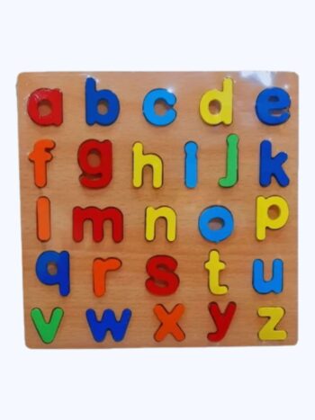 Small Letters Wooden Peg Board